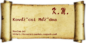 Kovácsi Médea névjegykártya